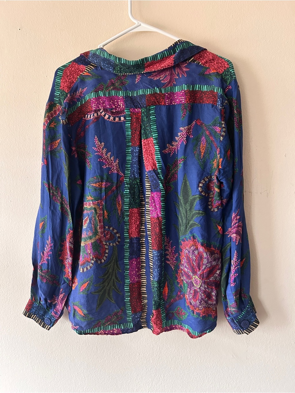 FARM Rio Navy Floral Button-Down Shirt - Picture 3 of 4